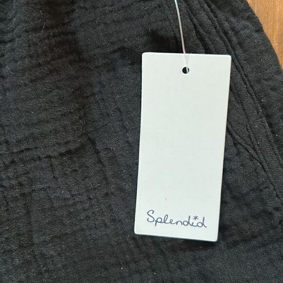 NEW Splendid Black Waist Ruffle Shorts - Picture 3 of 7